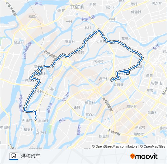 623路 bus Line Map