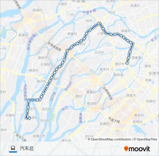 625路 Bus Line Map
