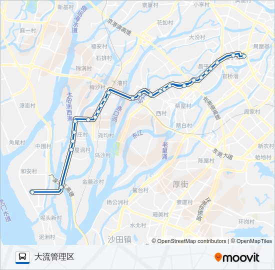 公交628路的线路图