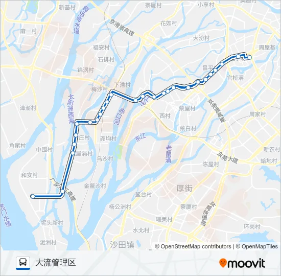 公交628路的线路图