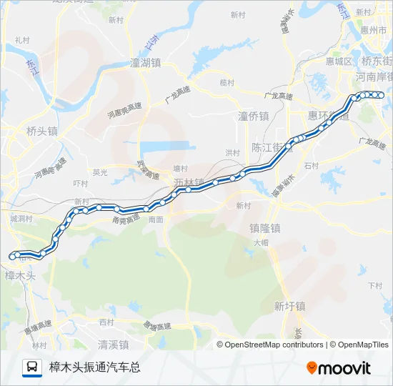 公交689路的线路图