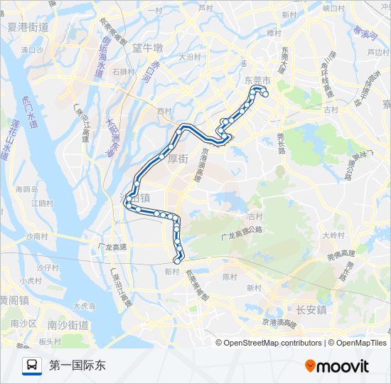 公交801路的线路图