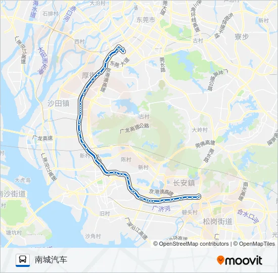 802路 Bus Line Map