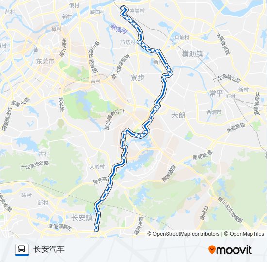 公交805路的线路图