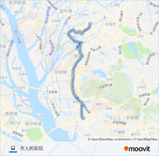 808路 bus Line Map