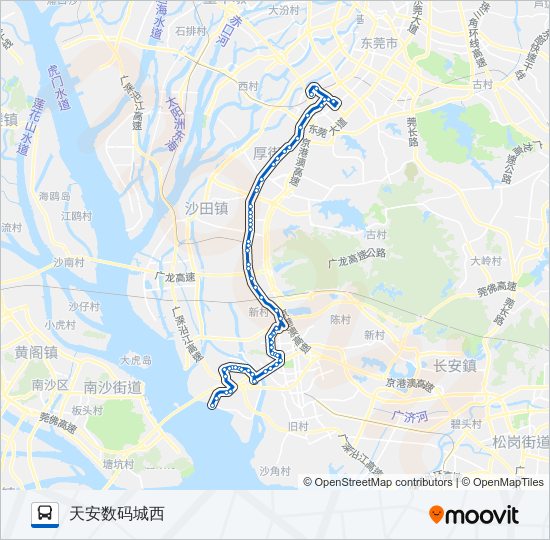 公交816路的线路图