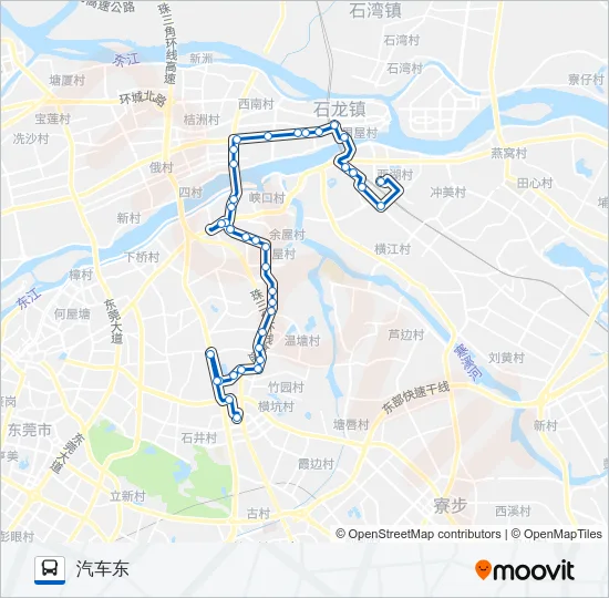 821路 Bus Line Map