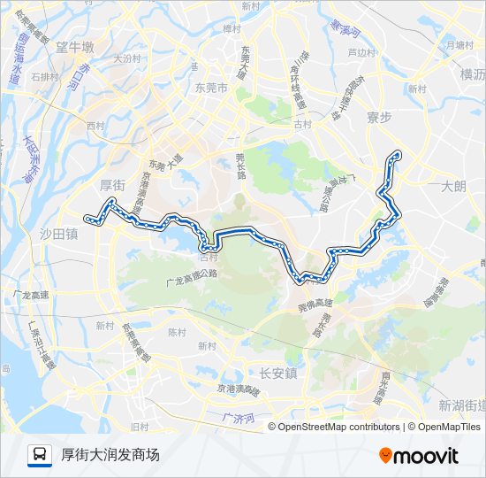 公交825路的线路图