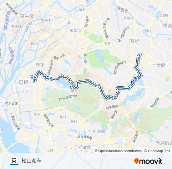 公交825路的线路图