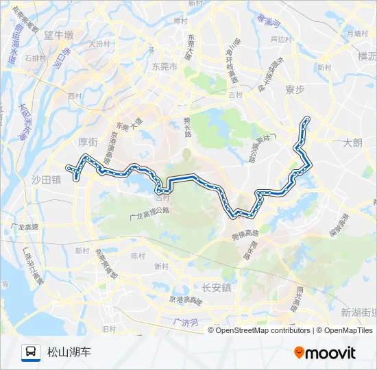 825路 Bus Line Map
