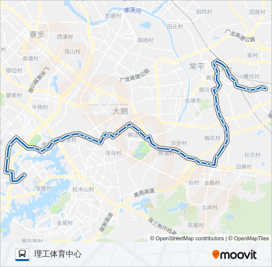 公交827路的线路图