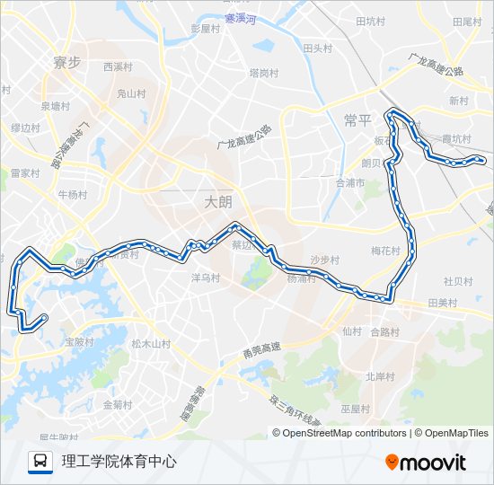 公交827路的线路图