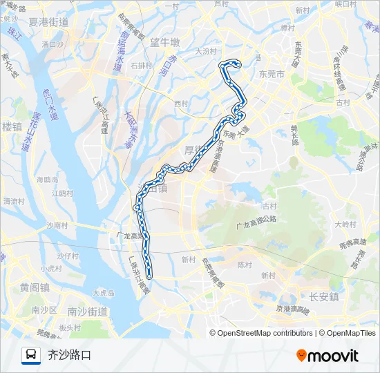 831路 Bus Line Map