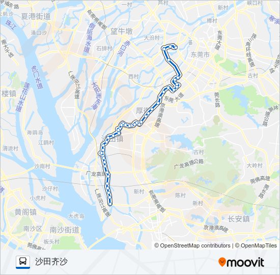 公交831路的线路图