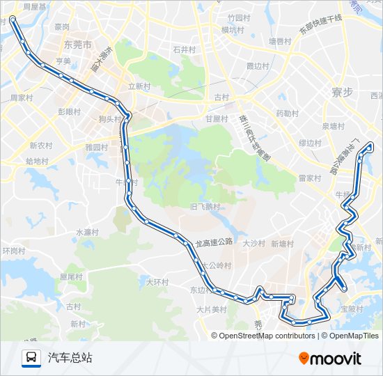 875路 bus Line Map