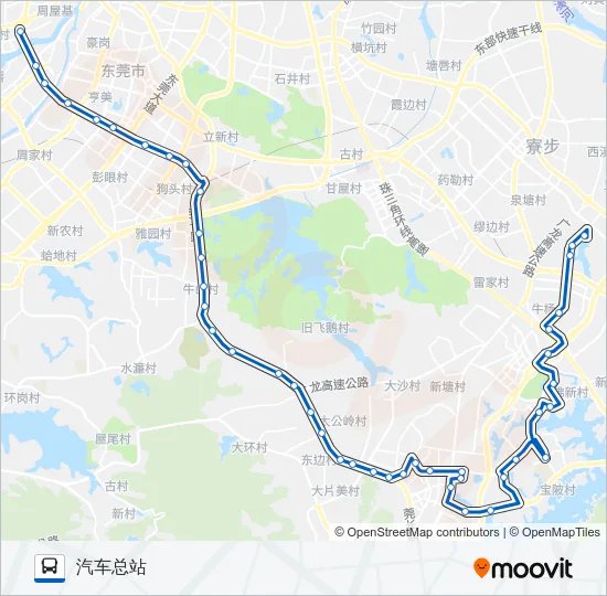875路 Bus Line Map