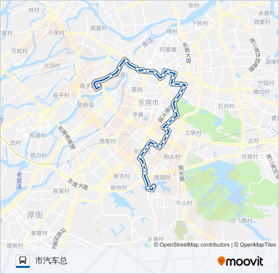 LG1路 bus Line Map