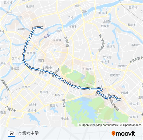 公交X13路的线路图
