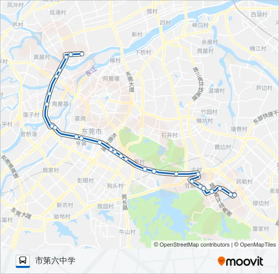 X13路 Bus Line Map