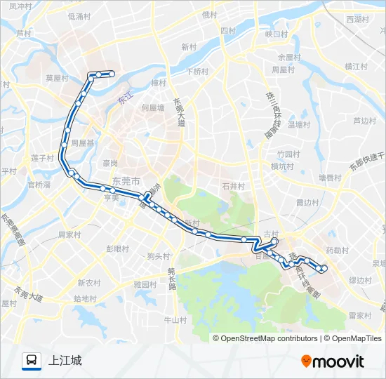 X13路 Bus Line Map