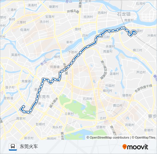 X18路 bus Line Map