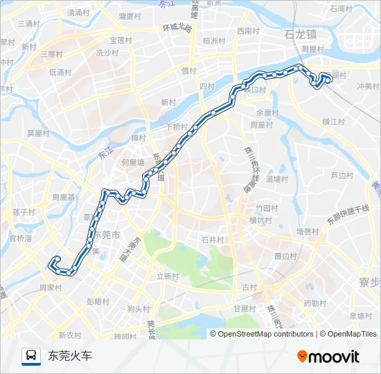 X18路 Bus Line Map