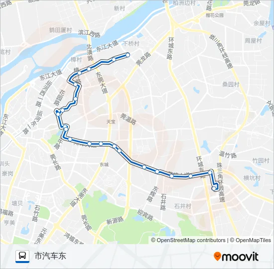 X19路 Bus Line Map