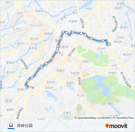 X21路 bus Line Map