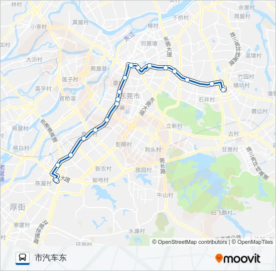 X21路 Bus Line Map