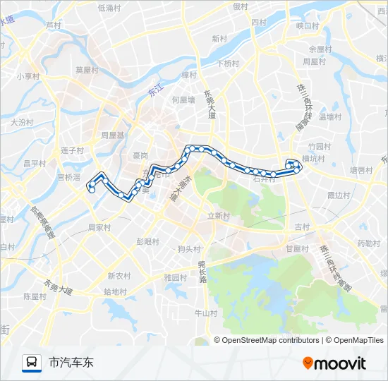 X22路 Bus Line Map