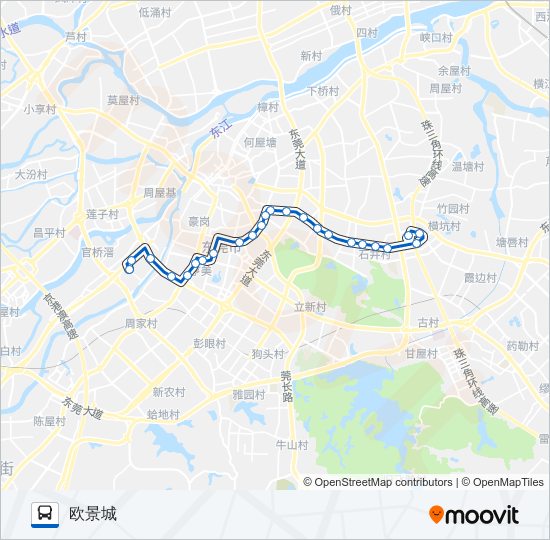 公交X22路的线路图