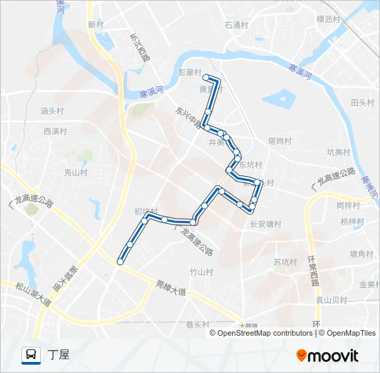 东坑2路 Bus Line Map