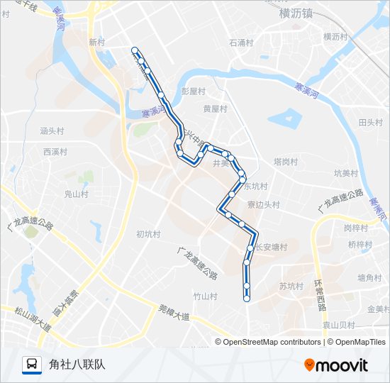 东坑4路 bus Line Map