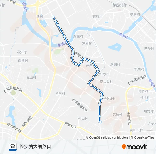 东坑4路 Bus Line Map