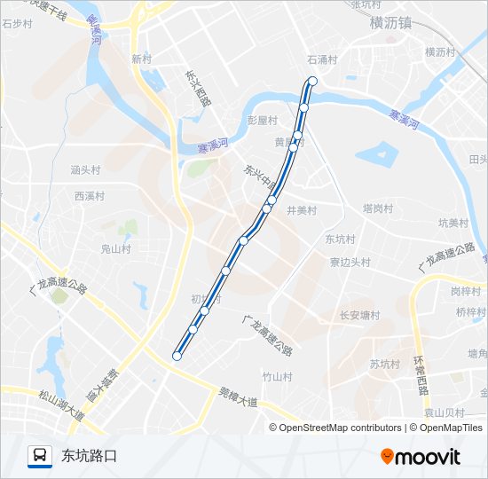 东坑5路 bus Line Map