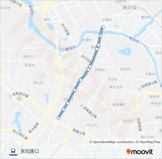 东坑5路 Bus Line Map