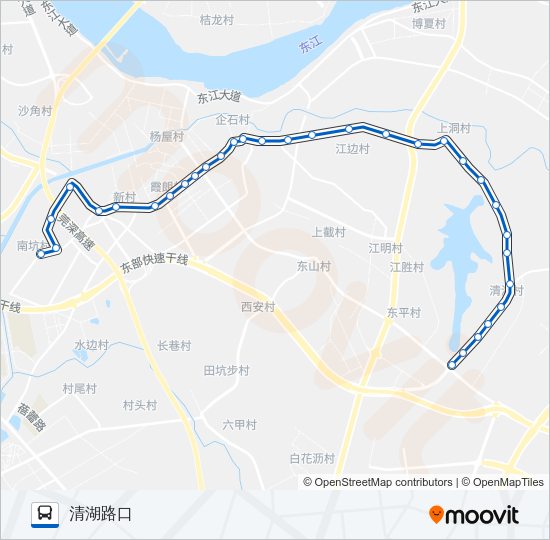公交企石2路的线路图