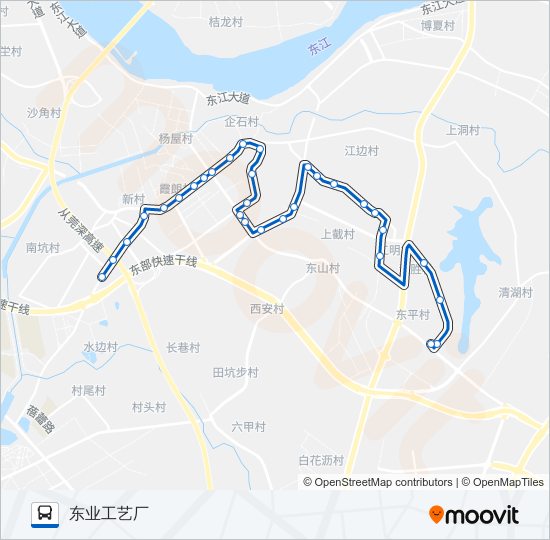 企石3路 bus Line Map