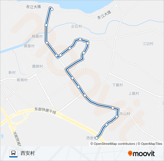 企石5路 bus Line Map