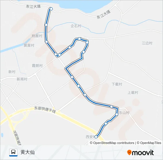企石5路 Bus Line Map