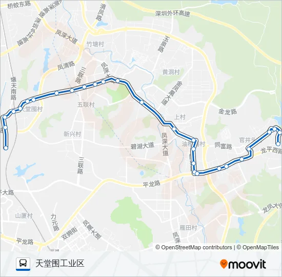 凤岗2路 Bus Line Map