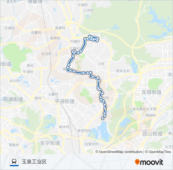 凤岗7路 bus Line Map