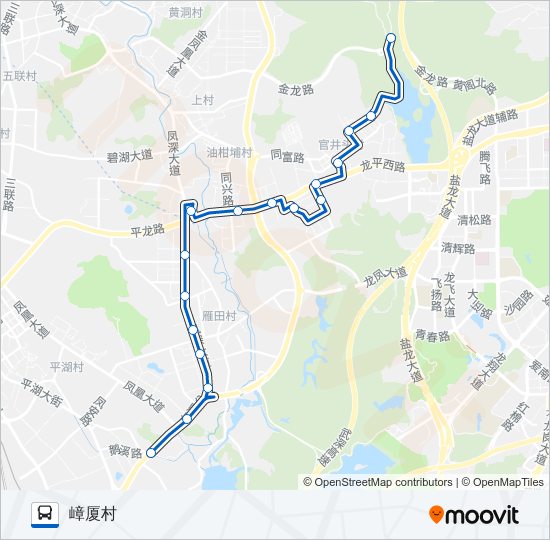 凤岗9路 bus Line Map