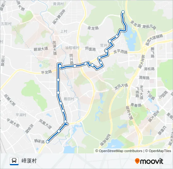 凤岗9路 Bus Line Map