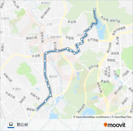 凤岗9路 Bus Line Map