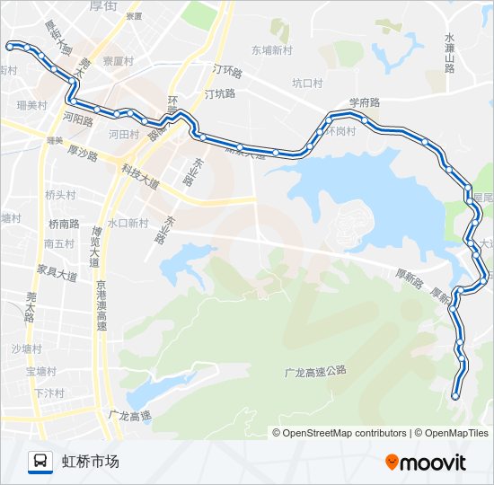 厚街3路 bus Line Map
