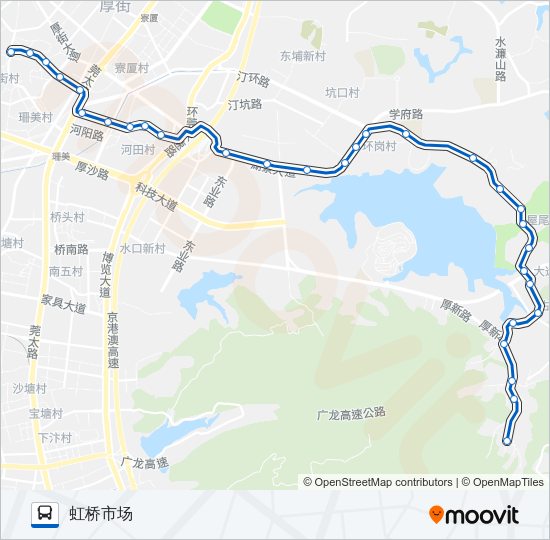 厚街3路 Bus Line Map