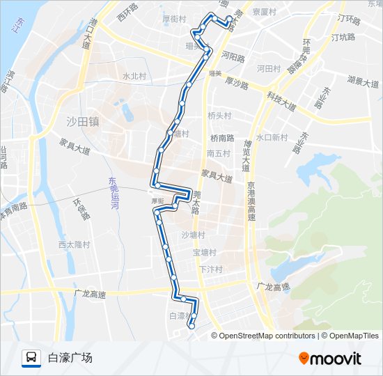 厚街8路 bus Line Map