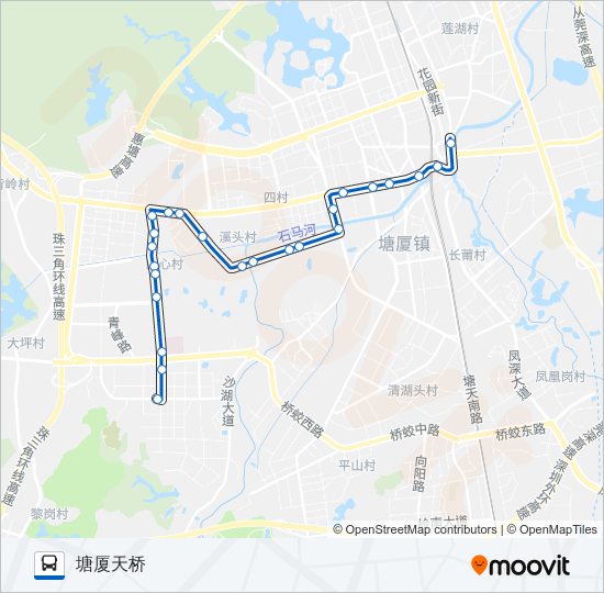 塘厦2路 bus Line Map