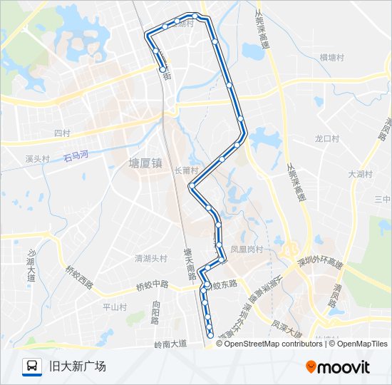 塘厦7路 bus Line Map